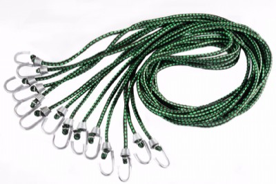 Extensor Elástico Corda para Moto Verde com Gancho de Metal